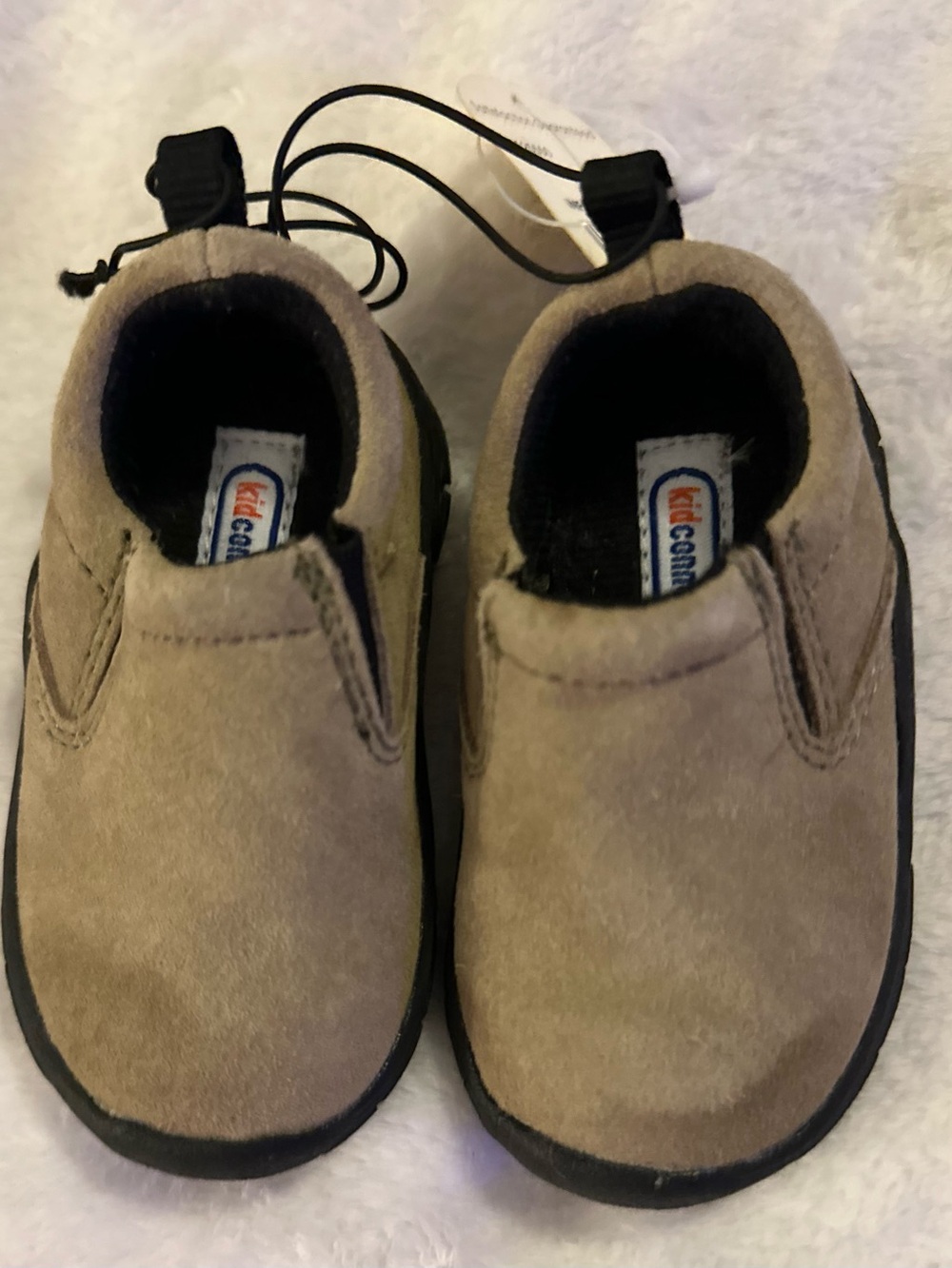 Kid Comfort Slip-On Baby & Walker Shoes in Tan
